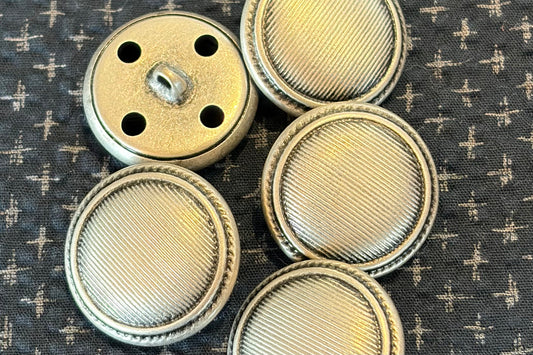 Dark Silver Metal Button