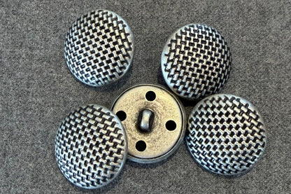 Mesh-Textured Metal Button