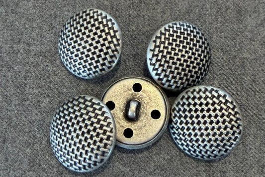 Mesh-Textured Metal Button