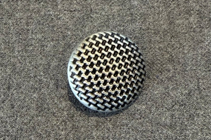 Mesh-Textured Metal Button