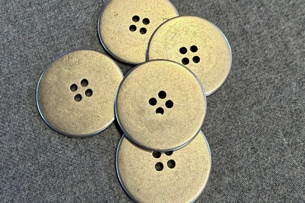Cu Button Silver Industrial Button | Curated Buttons
