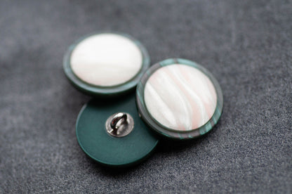 Suit or Coat Button With Stone-like Centre