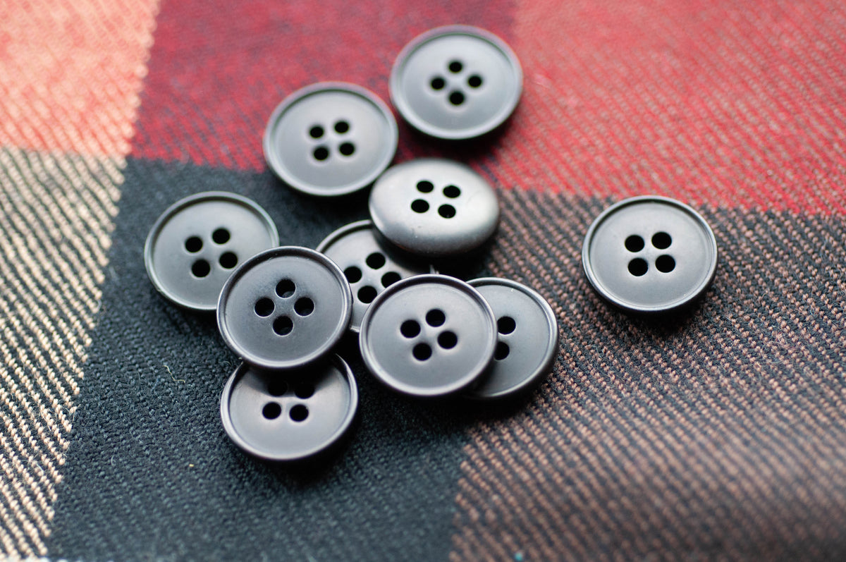 Small Basic Button Basic Black Button | Curated Buttons