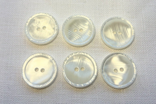 White Resin Button (Set)