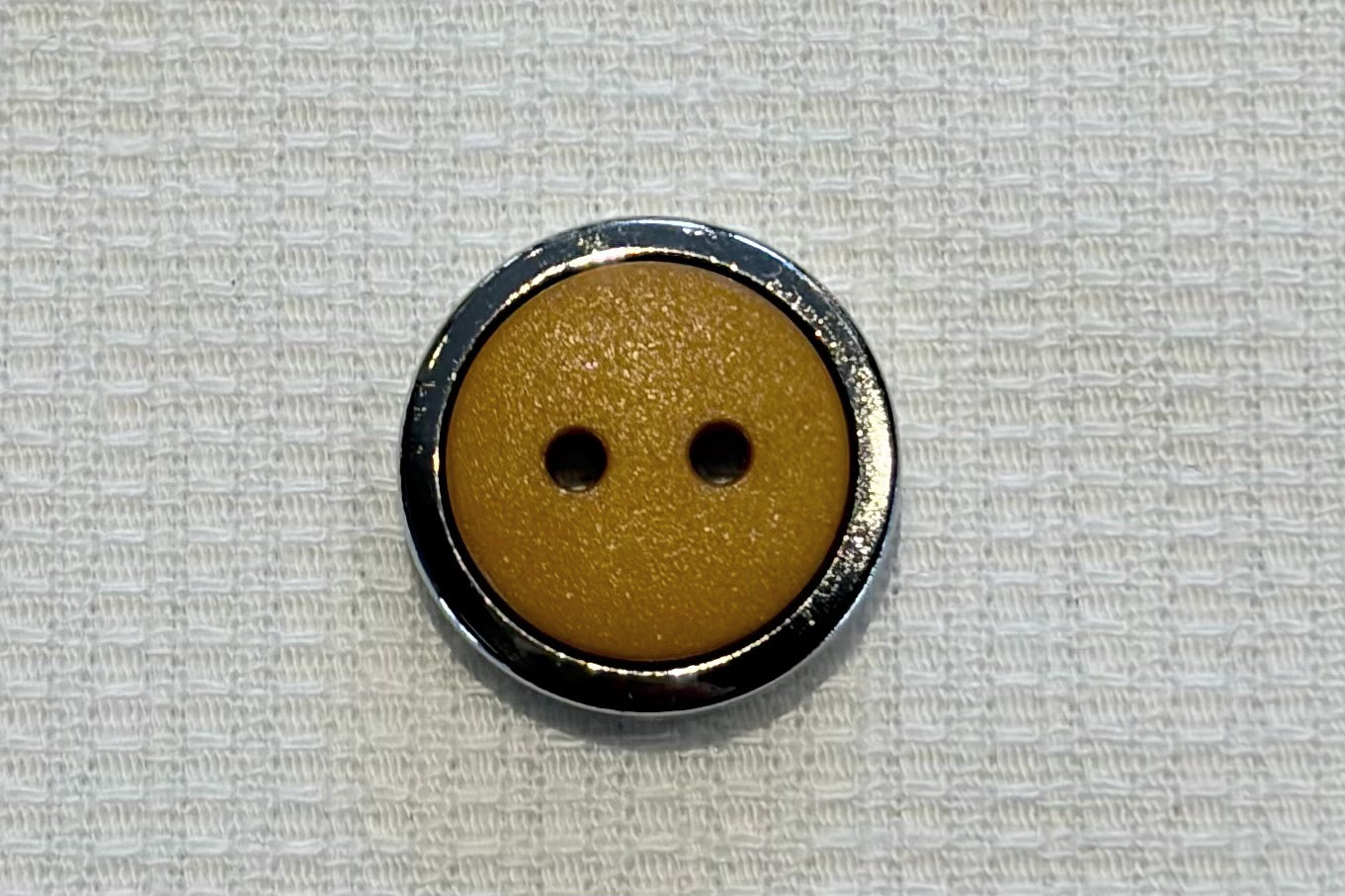 Resin Button with Silver Frame (Five Colours)