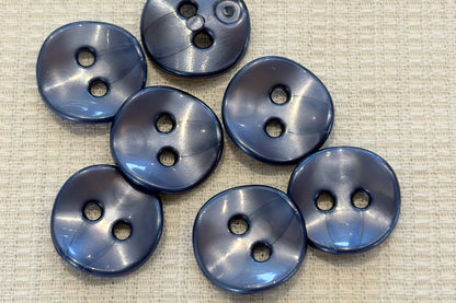 Wavy Plastic Shirt Button (Five Colours)