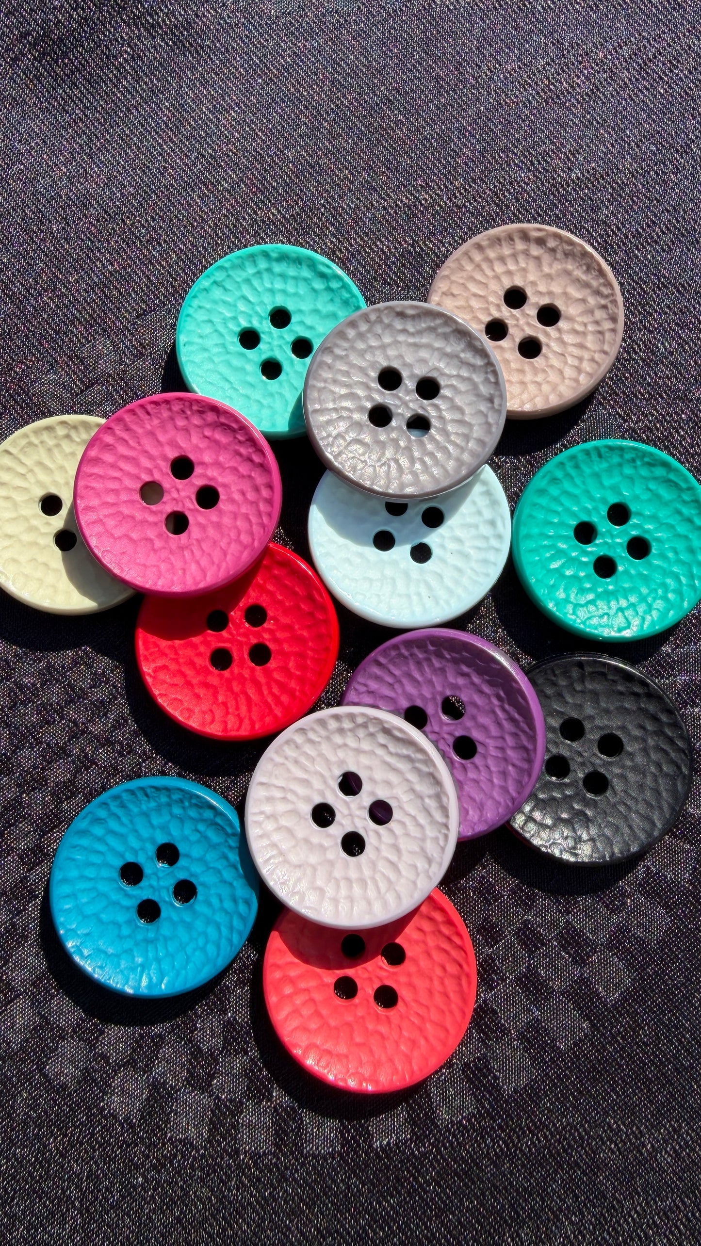 Concave Textured Button (13 Colours)